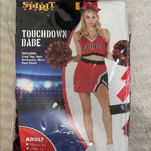 Spirit Red Cheerleader Costume Set